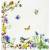 Serwetka decoupage firmy  VILLEROY&BOCH ptaszki i polne kwiatki 25x25cm